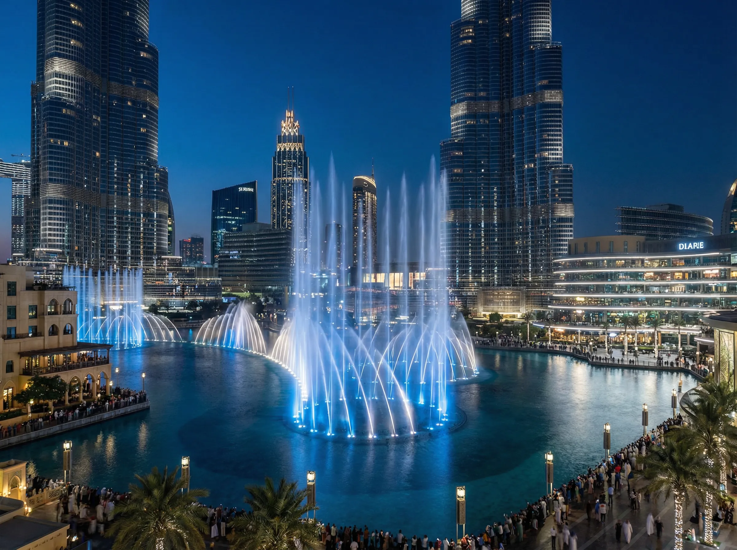 迪拜音乐喷泉夜景 - 喷水 经典案例