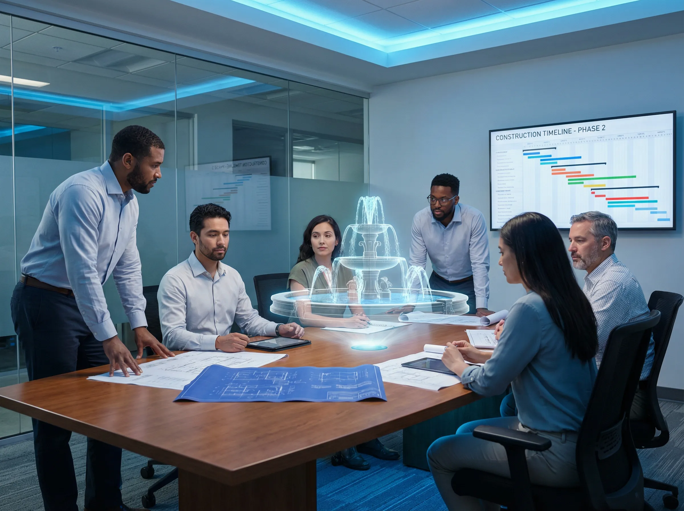 设计团队使用协作终端 - 喷水 项目管理